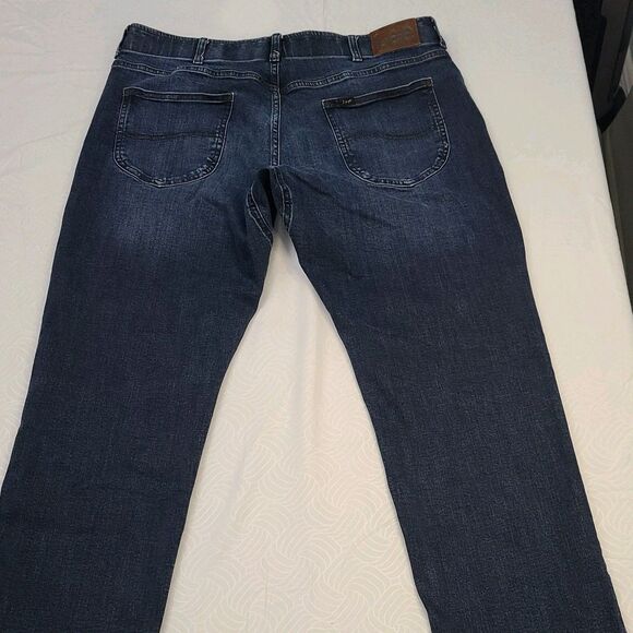 Lee Extreme Motion Athletic Fit Men’s Jeans 38x29 Tapered Leg Denim Blue - Picture 11 of 11